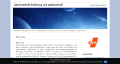 Desktop Screenshot of gew-ansbach.de