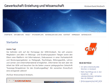Tablet Screenshot of gew-ansbach.de